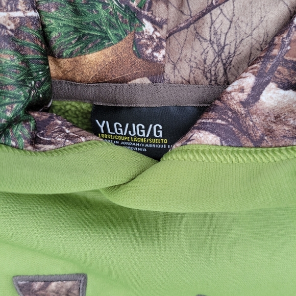 UNDER ARMOUR STORM HOODIE CAMO GRAY GREEN YOUTH BOYS LARGE YL LOT OF 3 - Picture 4 of 7